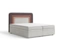 MOEBLO Boxbett NEST mit Bettkasten und gepolstertem Kopfteil Taupe Beige Bild 3