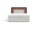 MOEBLO Boxbett NEST mit Bettkasten und gepolstertem Kopfteil Taupe Beige Bild 4