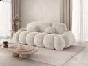 MOEBLO Schlafsofa STONE 3-Sitzer mit Schlaffunktion und Bettkasten Beige Bild 1