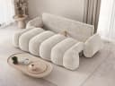 MOEBLO Schlafsofa STONE 3-Sitzer mit Schlaffunktion und Bettkasten Beige Bild 3