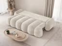 MOEBLO Schlafsofa STONE 3-Sitzer mit Schlaffunktion und Bettkasten Beige Bild 4