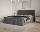 MOEBLO Boxspringbett 13 mit Bettkasten und Topper FLOW Chenille Bild 1