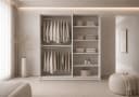 MOEBLO Drehtürenschrank Glamy 4D Wood Weiß Modern Bild 1