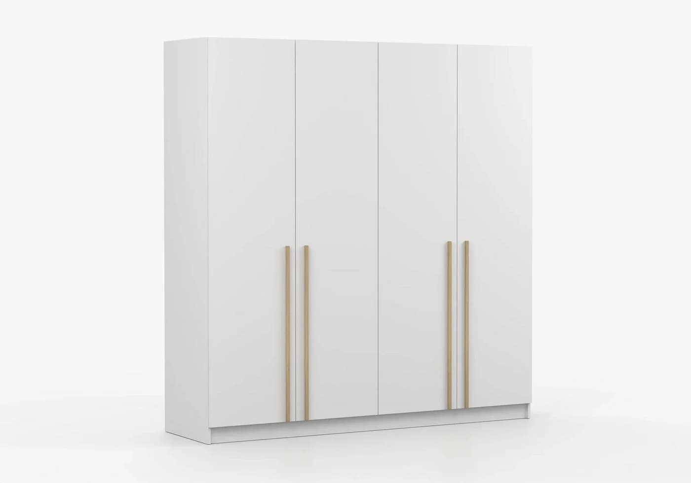 MOEBLO Drehtürenschrank Glamy 4D Wood Weiß Modern - Bild 3