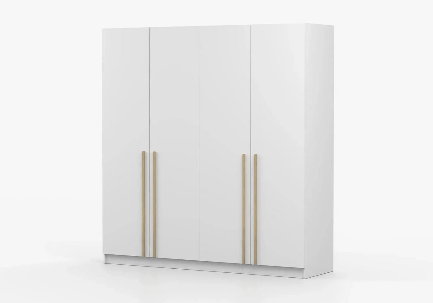 MOEBLO Drehtürenschrank Glamy 4D Wood Weiß Modern - Bild 5