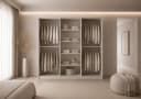 MOEBLO Drehtürenschrank Glamy 6D Wood Weiß Holzgriffe Bild 1