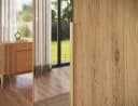 MOEBLO Drehtürenschrank Lunaro II Weiß mit Spiegel und Goldgriffen Bild 4