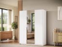 MOEBLO Drehtürenschrank Lunaro III mit Spiegel und 8 Böden Bild 2