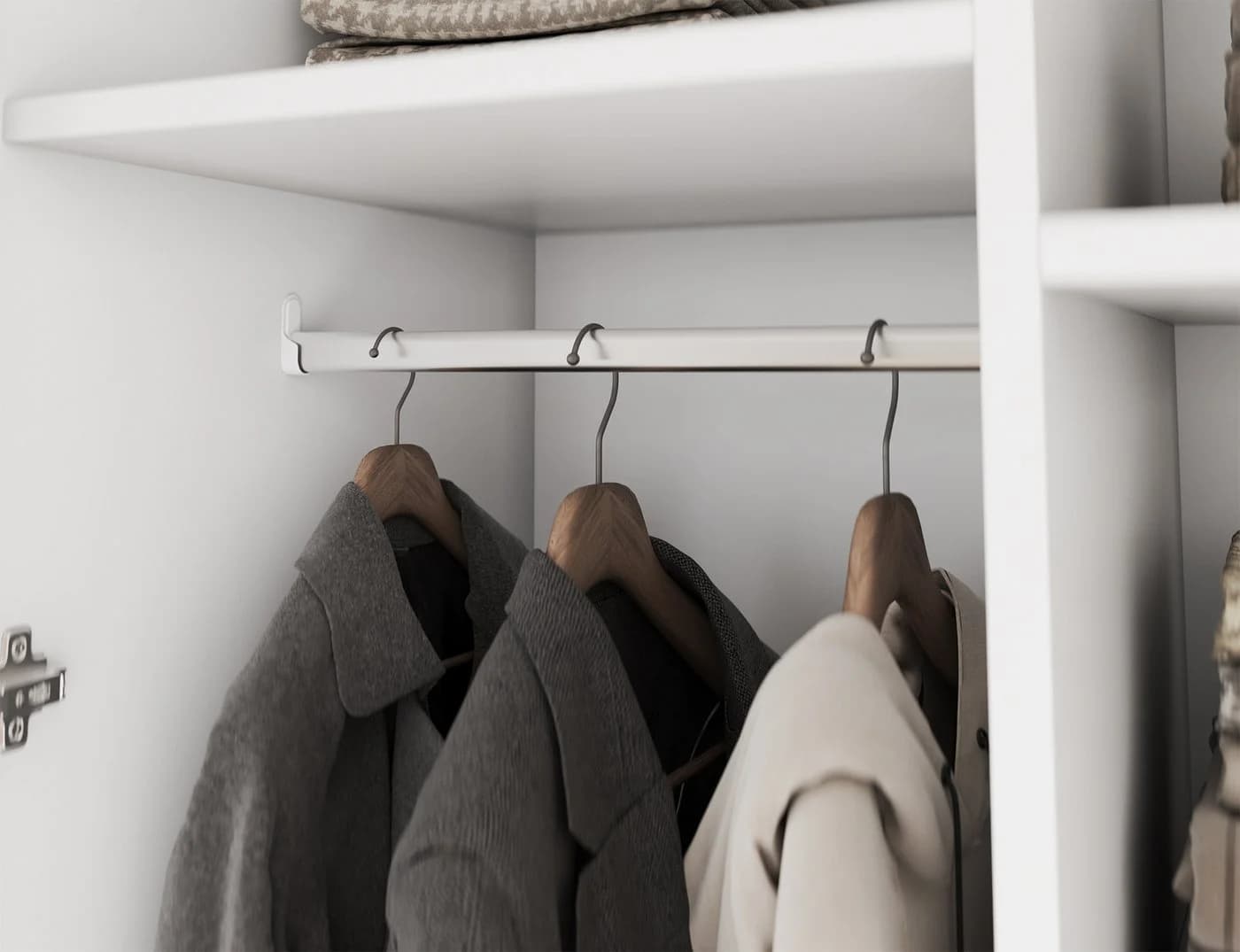 MOEBLO Drehtürenschrank Lunaro III mit Spiegel und 8 Böden - Bild 4