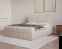 MOEBLO Boxbett BETT 04 Cord Beige mit Bettkasten und Topper Bild 1