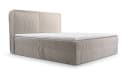 MOEBLO Boxbett BETT 04 Cord Beige mit Bettkasten und Topper Bild 4
