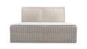 MOEBLO Boxbett BETT 04 Cord Beige mit Bettkasten und Topper Bild 5