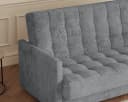 MOEBLO Schlafsofa TINA 3-Sitzer mit Bettkasten Grau Bild 3