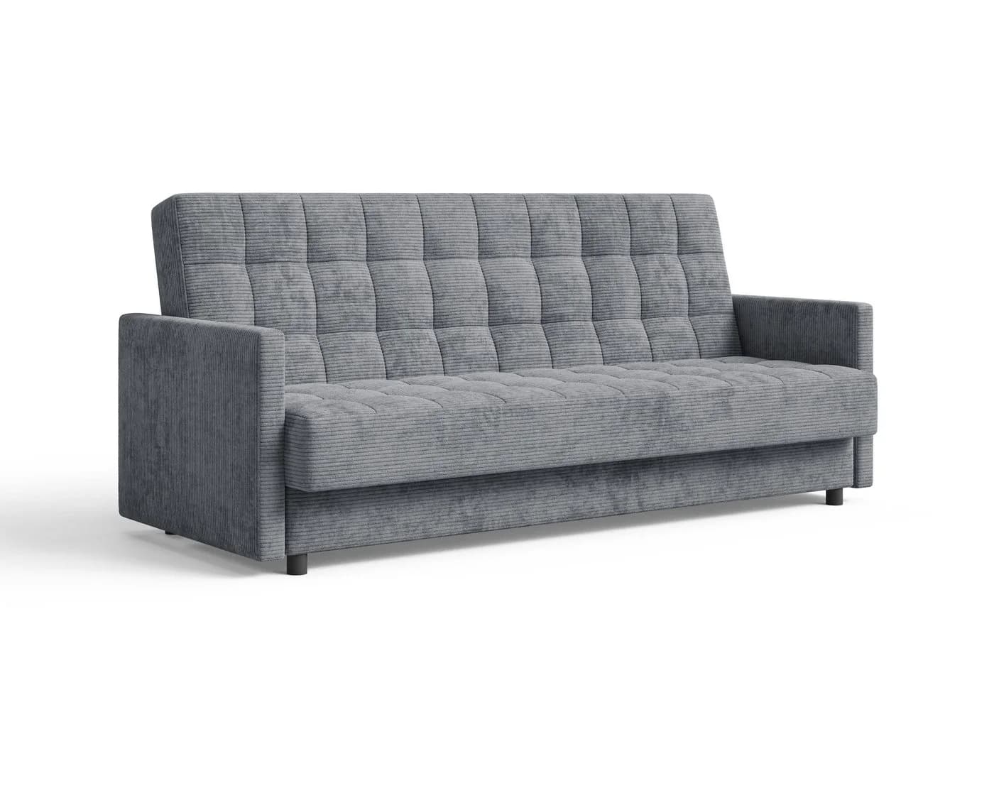 MOEBLO Schlafsofa TINA 3-Sitzer mit Bettkasten Grau - Bild 4