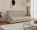 MOEBLO Schlafsofa TINA 3-Sitzer mit Bettkasten Beige Bild 2