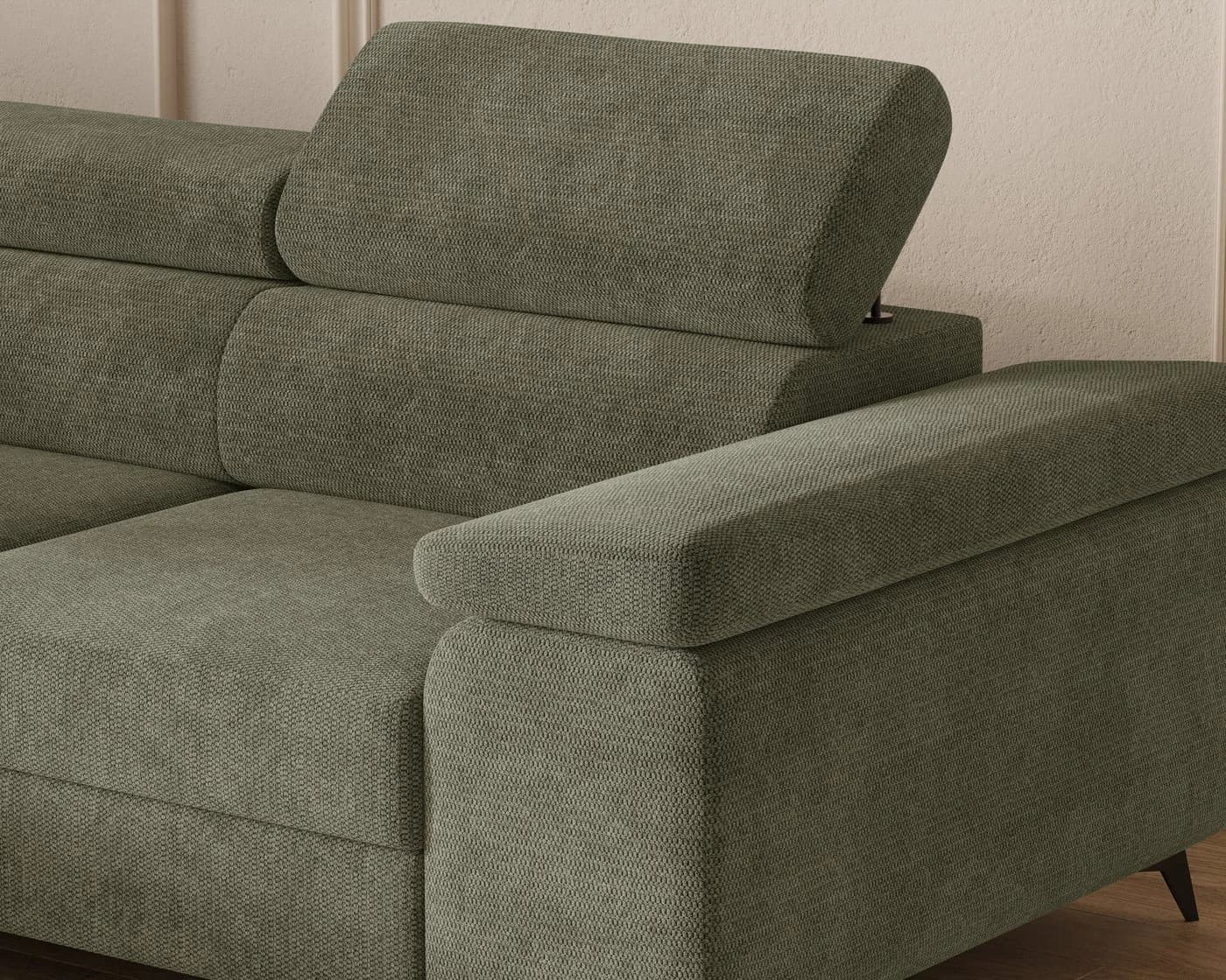 MOEBLO Ecksofa OSTIN 290 cm mit Schlaffunktion und Bettkasten - Bild 3