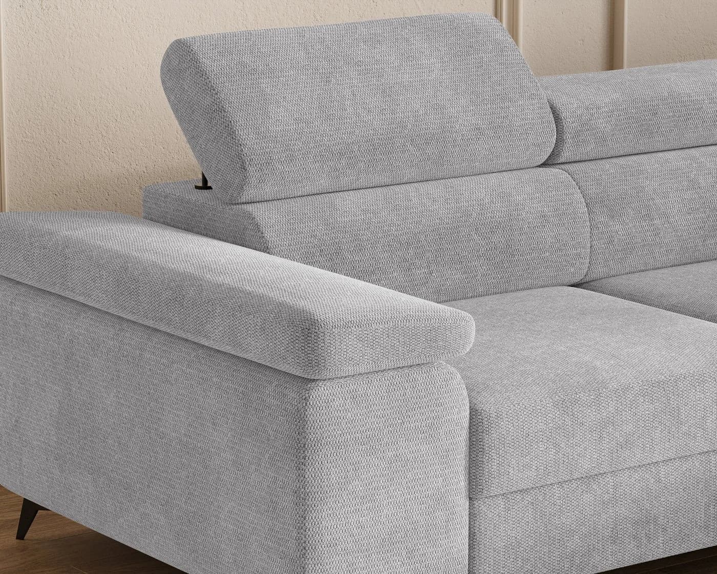 MOEBLO Ecksofa OSTIN 290 cm mit Schlaffunktion und Bettkasten - Bild 3