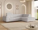 MOEBLO Ecksofa OSTIN Grau mit Schlaffunktion und Bettkasten Bild 2