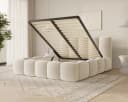 MOEBLO Polsterbett BUBBLE Beige mit Bettkasten und Lattenrost Bild 4
