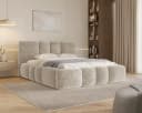MOEBLO Polsterbett 26 Wolke Beige mit Bettkasten und Lattenrost Bild 2