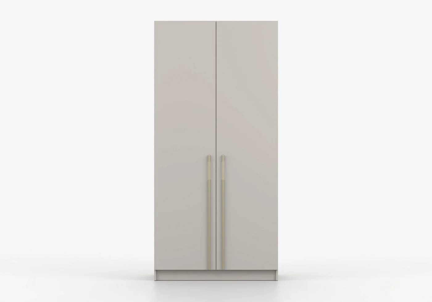 MOEBLO Kleiderschrank Glamy 2D Beige Drehtürenschrank - Bild 3