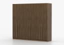 MOEBLO Drehtürenschrank Glamy 6D Braun Moderner Kleiderschrank Bild 3