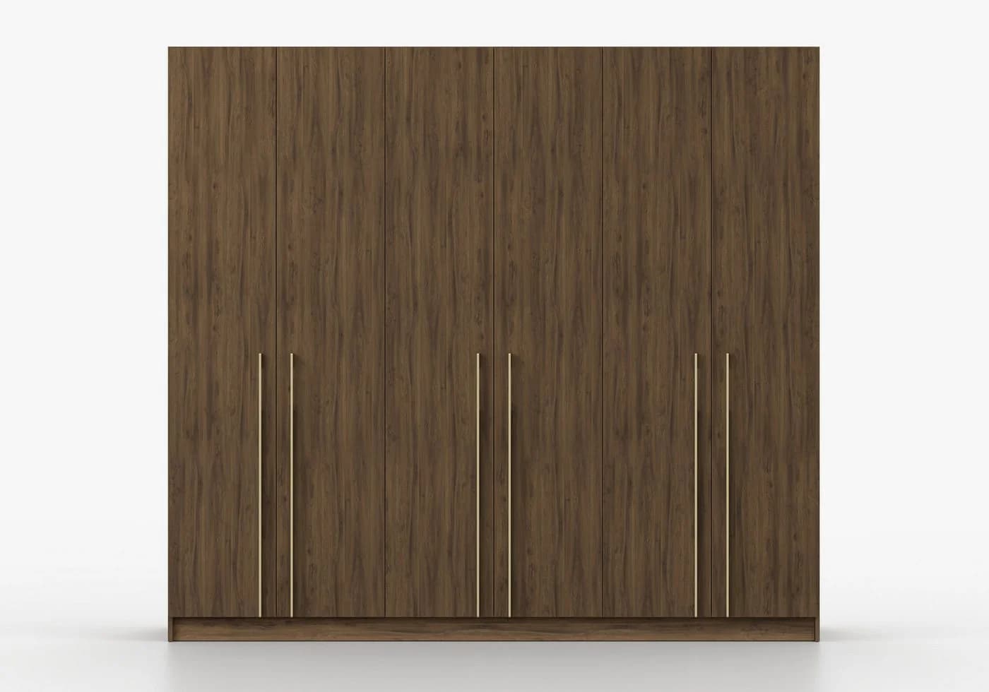 MOEBLO Drehtürenschrank Glamy 6D Braun Moderner Kleiderschrank - Bild 4