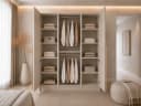 MOEBLO Drehtürenschrank Glamy 3D Beige Gold Bild 1