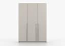 MOEBLO Drehtürenschrank Glamy 3D Beige Gold Bild 3