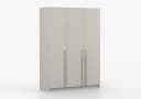 MOEBLO Drehtürenschrank Glamy 3D Beige Gold Bild 4