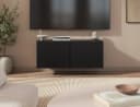 MOEBLO TV-Board ALVARA 100 Schwarz Wandhängend mit TIP-ON Bild 1