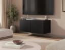 MOEBLO TV-Board ALVARA 100 Schwarz Wandhängend mit TIP-ON Bild 2