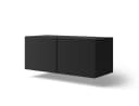 MOEBLO TV-Board ALVARA 100 Schwarz Wandhängend mit TIP-ON Bild 5