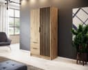 MOEBLO Kleiderschrank JOHN Industrie-Schrank mit 2 Schubladen Bild 2