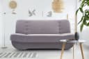 MOEBLO Schlafsofa Pafos 2-Sitzer Grau mit Schlaffunktion und Bettkasten Bild 1
