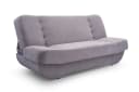 MOEBLO Schlafsofa Pafos 2-Sitzer Grau mit Schlaffunktion und Bettkasten Bild 3