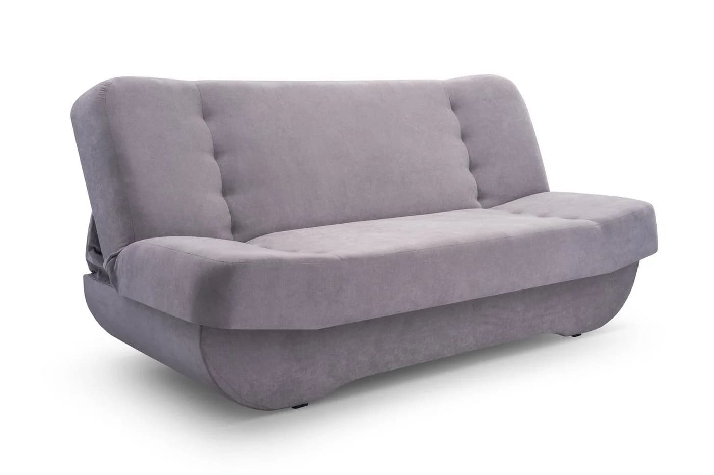 MOEBLO Schlafsofa Pafos 2-Sitzer Grau mit Schlaffunktion und Bettkasten - Bild 3