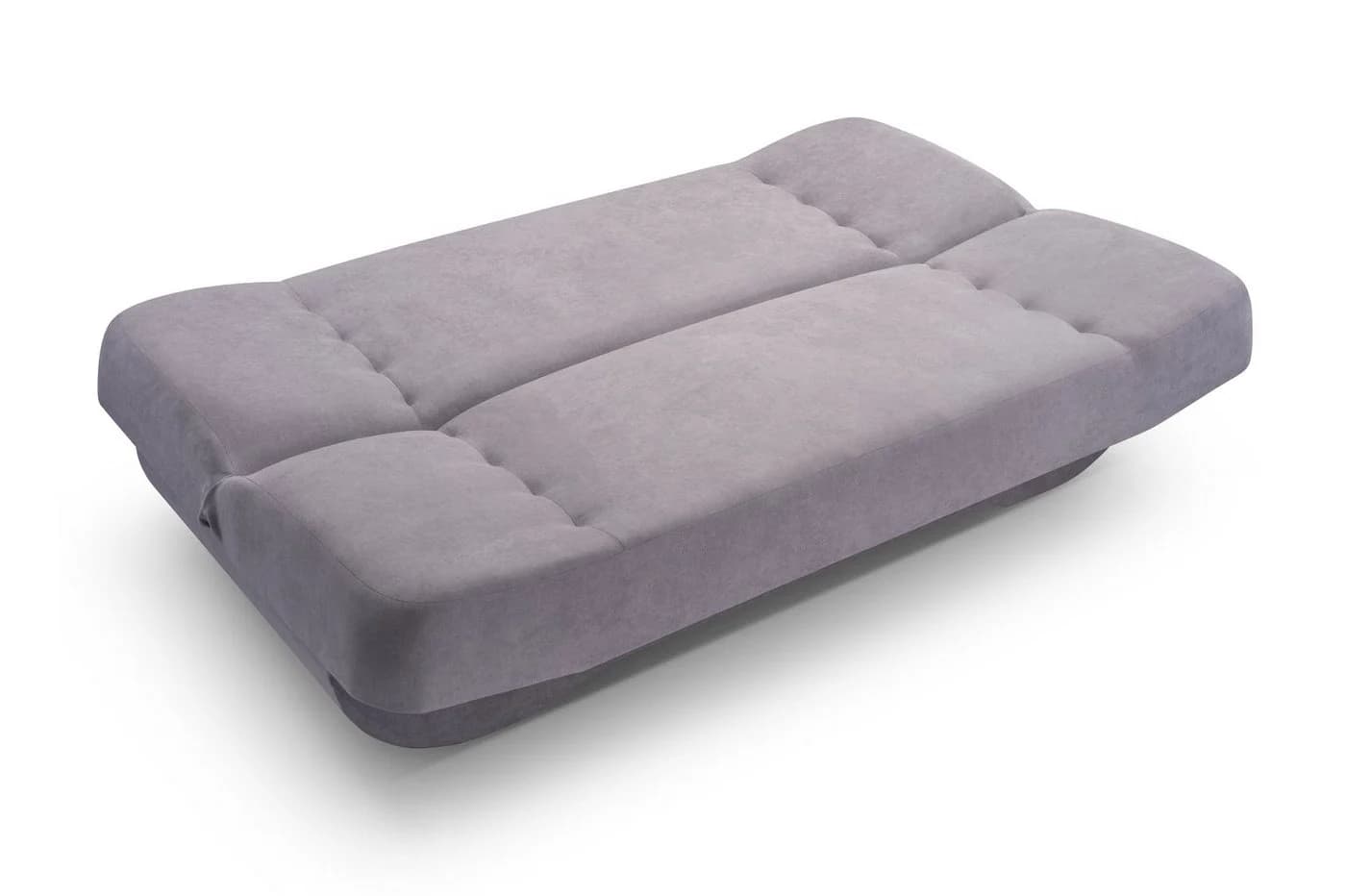 MOEBLO Schlafsofa Pafos 2-Sitzer Grau mit Schlaffunktion und Bettkasten - Bild 4