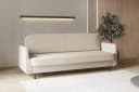 MOEBLO Schlafsofa POUCH Beige 3-Sitzer mit Bettfunktion Bild 2