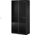 MOEBLO Drehtürenschrank MINEWRA ANTISOL 300 Grau Schwarz Modern Bild 4