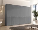 MOEBLO Drehtürenschrank MINEWRA NOVA 300 Grau Modern Bild 2