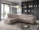MOEBLO Ecksofa Ferrucio Beige mit Schlaffunktion und Bettkasten Bild 2