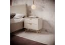 MOEBLO Nachttisch Pholx G 2er Set Beige Gold Metall Bild 1