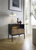 MOEBLO Nachttisch Sentino S54 LED mit LED-Beleuchtung und Push-to-open Bild 4