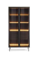MOEBLO Glasvitrine ELOA 2d2s Eiche Dunin LED-Beleuchtung Bild 4