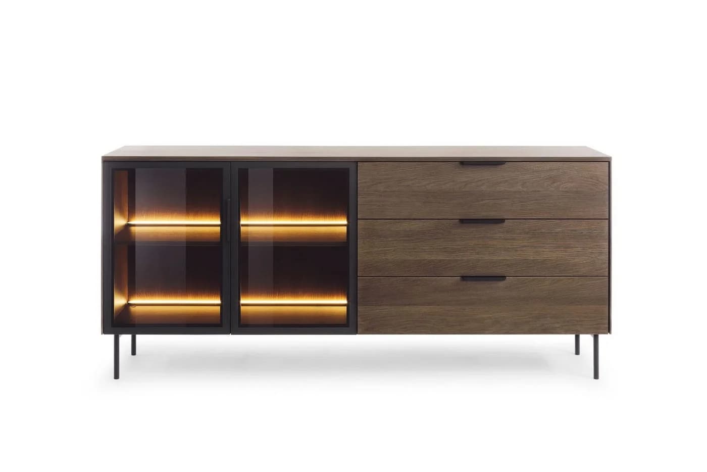 MOEBLO Kommode ELOA 181 mit LED-Beleuchtung und Glasfronten - Bild 3