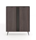 MOEBLO Kommode LARON 2D Schwarz Eiche Dunin Industrial Bild 3