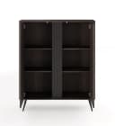MOEBLO Kommode LARON 2D Schwarz Eiche Dunin Industrial Bild 4