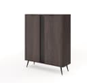 MOEBLO Kommode LARON 2D Schwarz Eiche Dunin Industrial Bild 5