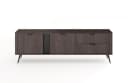 MOEBLO TV-Board RTV LARON 195 2d2s Schwarz Eiche Dunin Industrial Japandi Design Bild 5